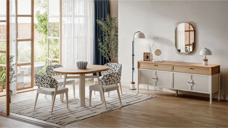 linthe table ronde extensible