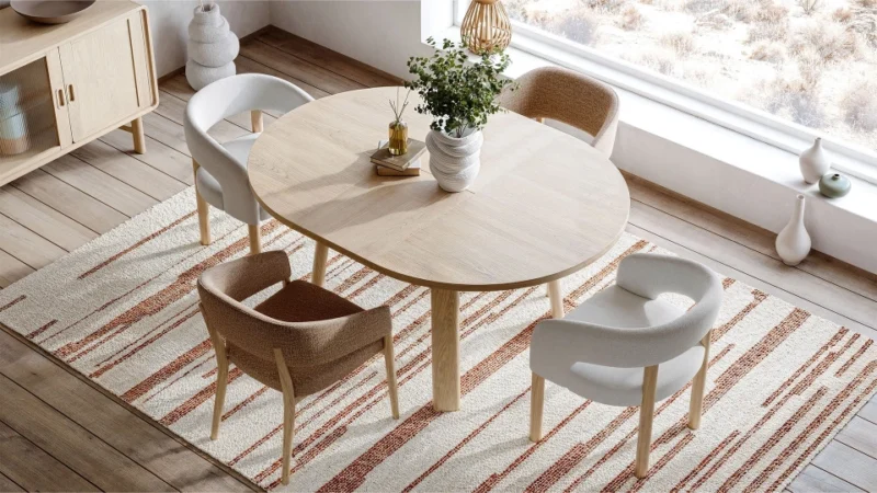 noralis table ronde extensible