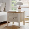 linthe table chevet 2 tiroirs