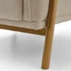 kiera – fauteuil (berjer) tissu polaire tricoté crème