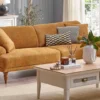 toscana – canapé 4 places (hardal, tissu chenille)
