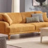 toscana – canapé 4 places (hardal, tissu chenille)
