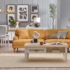 toscana – canapé 4 places (hardal, tissu chenille)