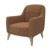 calmera – fauteuil (berjer) tissu polaire tricoté orange