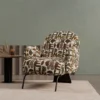 vals – fauteuil (berjer) tissu tissé multicolore