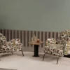 vals – fauteuil (berjer) tissu tissé multicolore
