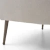 bend – fauteuil (berjer) velours texturé crème
