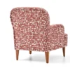 costa – fauteuil (berjer) tissu tissé terracotta