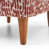 costa – fauteuil (berjer) tissu tissé terracotta