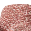 costa – fauteuil (berjer) tissu tissé terracotta