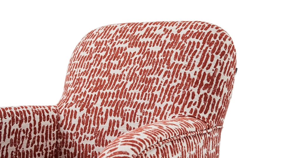 costa – fauteuil (berjer) tissu tissé terracotta costa – fauteuil (berjer) tissu tissé terracotta