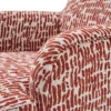 costa – fauteuil (berjer) tissu tissé terracotta
