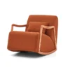 lily – fauteuil (berjer) chenille texturée moutarde