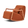 lily – fauteuil (berjer) chenille texturée moutarde