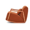 lily – fauteuil (berjer) chenille texturée moutarde
