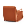 lily – fauteuil (berjer) chenille texturée moutarde