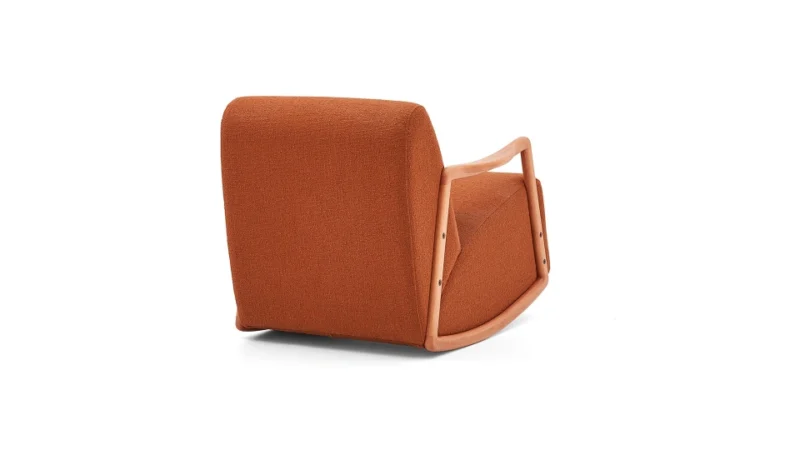 lily – fauteuil (berjer) chenille texturée moutarde