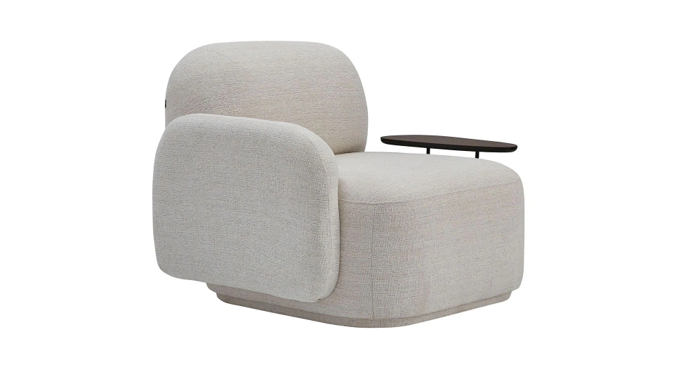 punto plus – fauteuil (tekli koltuk) chenille texturée crème punto plus – fauteuil (tekli koltuk) chenille texturée crème