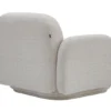 punto plus – fauteuil (tekli koltuk) chenille texturée crème