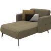 lines – fauteuil (berjer) avec repose jambes, tissu bouclé jaune