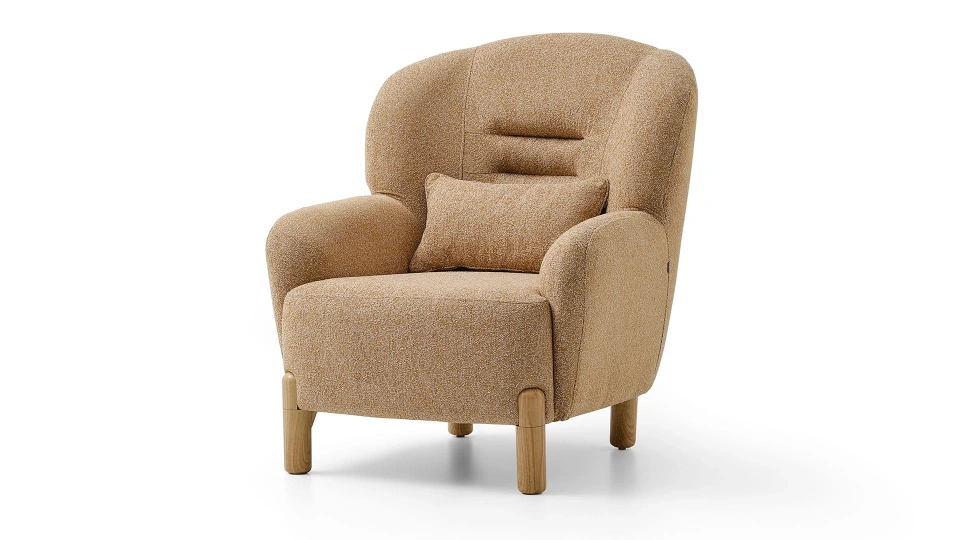 legna – fauteuil (tekli koltuk) tissu tissé moucheté crème legna – fauteuil (tekli koltuk) tissu tissé moucheté crème