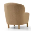 legna – fauteuil (tekli koltuk) tissu tissé moucheté crème