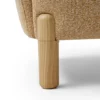 legna – fauteuil (tekli koltuk) tissu tissé moucheté crème
