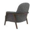 marone – fauteuil (berjer) tissu bouclé gris