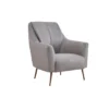 milena – fauteuil (berjer) nubuck texturé crème