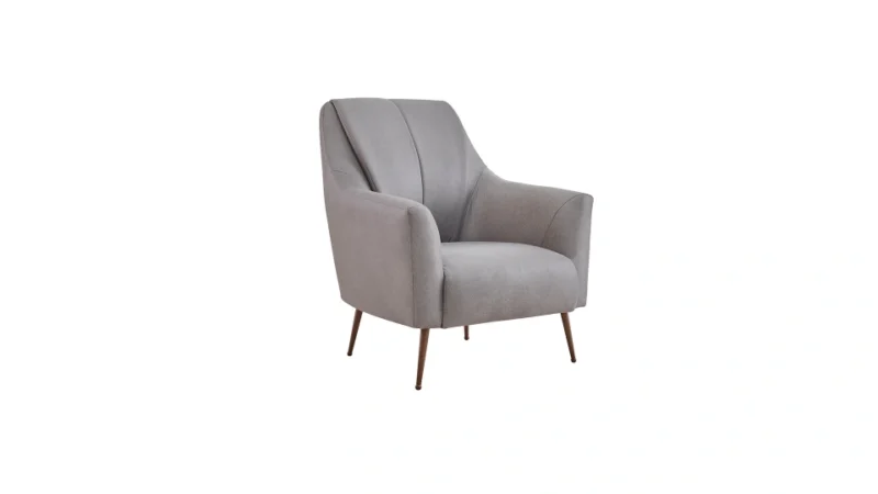 milena – fauteuil (berjer) nubuck texturé crème