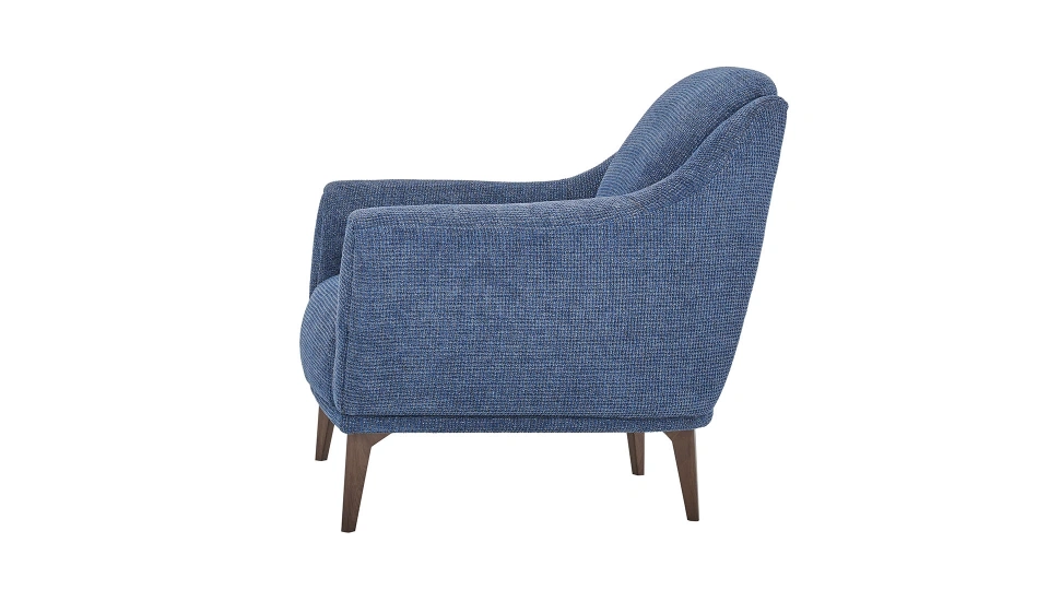 vermont – fauteuil (berjer) chenille texturée bleu vermont – fauteuil (berjer) chenille texturée bleu
