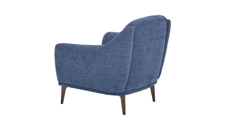 vermont – fauteuil (berjer) chenille texturée bleu vermont – fauteuil (berjer) chenille texturée bleu