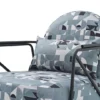 momenti – fauteuil (berjer) tissu satiné pétrole