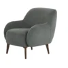 lea – fauteuil (berjer) tissu tricoté anthracite