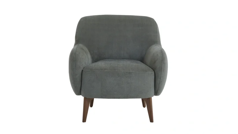 lea – fauteuil (berjer) tissu tricoté anthracite