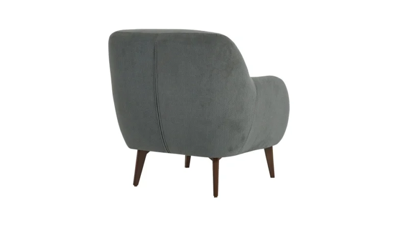lea – fauteuil (berjer) tissu tricoté anthracite