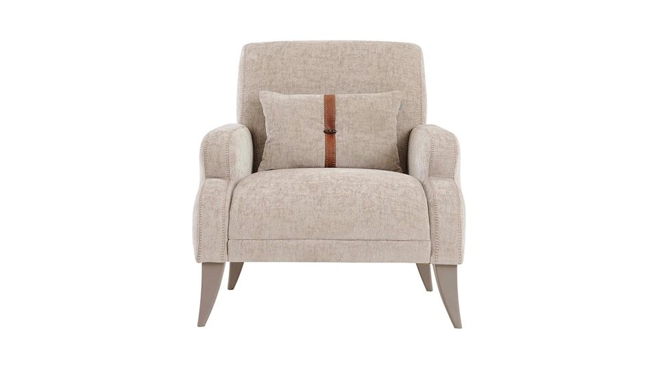 savana – fauteuil (berjer) chenille texturée taupe savana – fauteuil (berjer) chenille texturée taupe