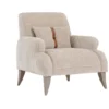 savana – fauteuil (berjer) chenille texturée taupe