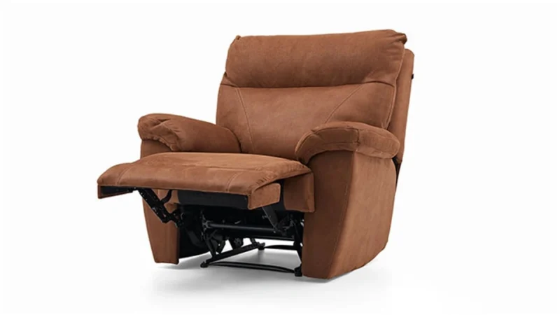 alen – fauteuil (baba koltuk) nubuck texturé orange