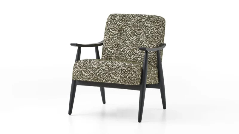 solid – fauteuil (berjer) tissu tissé vert