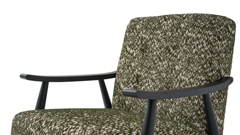 solid – fauteuil (berjer) tissu tissé vert