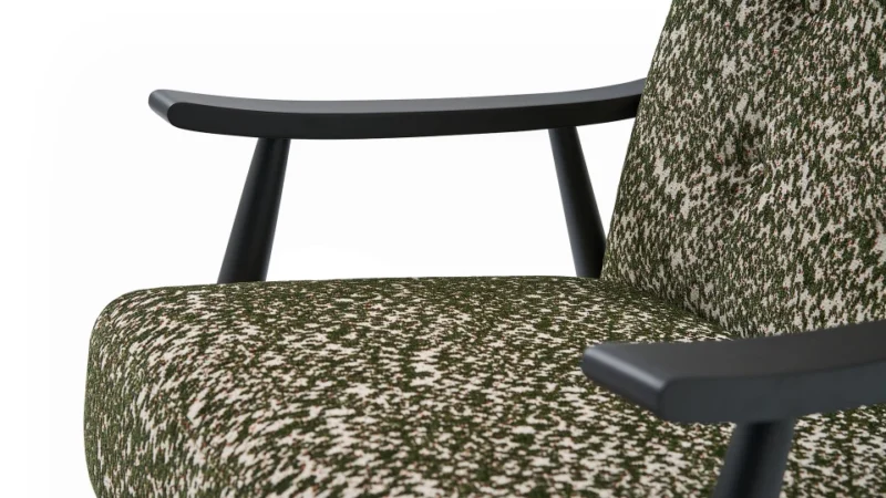 solid – fauteuil (berjer) tissu tissé vert
