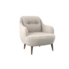 margo – fauteuil (berjer) velours texturé crème
