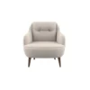 margo – fauteuil (berjer) velours texturé crème