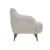 margo – fauteuil (berjer) velours texturé crème