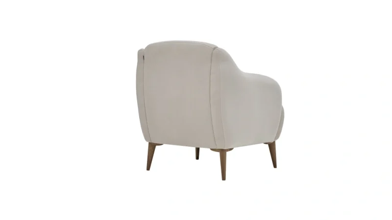 margo – fauteuil (berjer) velours texturé crème