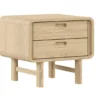 noralis table de chevet 2 tiroirs