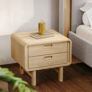 noralis table de chevet 2 tiroirs