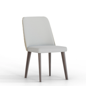 PIERO – Chaise – Cendrier clair - brun, vert clair, gris foncé, crème, champagne, café au lait