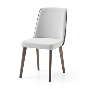 PIERO – Chaise – Cendrier clair - brun, vert clair, gris foncé, crème, champagne, café au lait